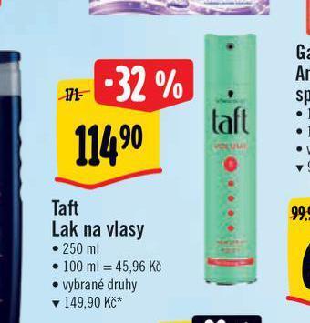 Albert Taft lak na vlasy nabídka