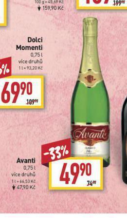 Billa Avanti nabídka