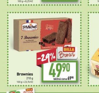 Billa Brownies nabídka