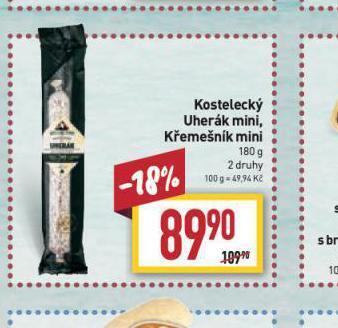 Billa Kostelecký křemešník mini nabídka