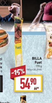 Billa Billa fuet nabídka