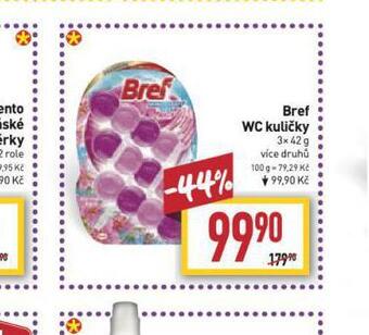Billa Bref wc kuličky nabídka