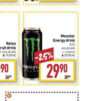 Billa Monster energy drink nabídka