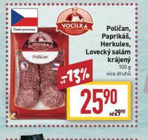 Billa Paprikáš nabídka