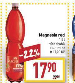 Billa Magnesia red nabídka