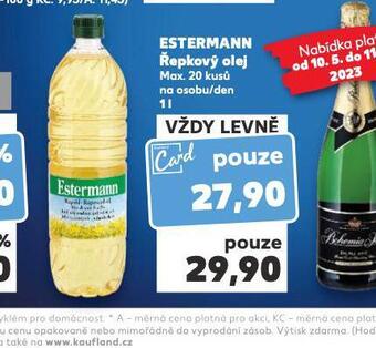 Kaufland Estermann řepkový olej nabídka