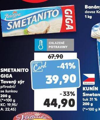 Kaufland Smetanito giga nabídka