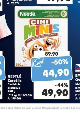 Kaufland Nestlé cereálie nabídka