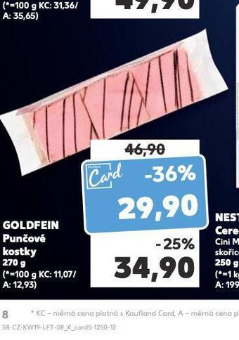 Kaufland Goldfein punčové kostky nabídka