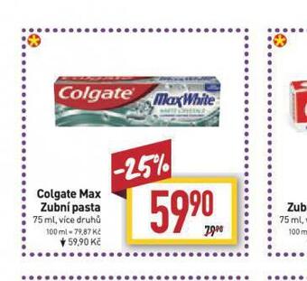 Billa Colgate max zubní pasta nabídka