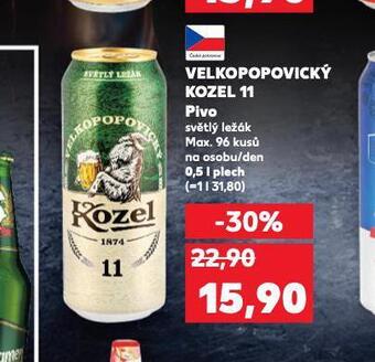 Kaufland Pivo velkopopovický kozel 11 nabídka