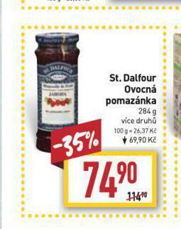 Billa St. dalfour ovocná pomazánka nabídka