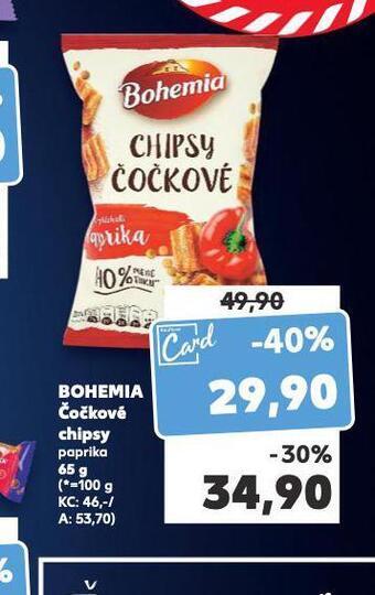 Kaufland Bohemia čočkové chipsy nabídka