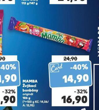 Kaufland Mamba žvýkací bonbóny nabídka