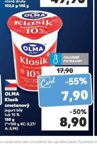 Kaufland Olma klasik smetanový nabídka