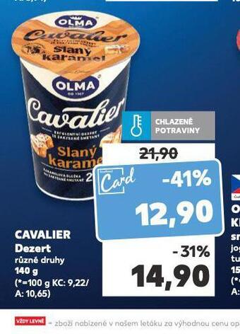 Kaufland Cavalier dezert nabídka