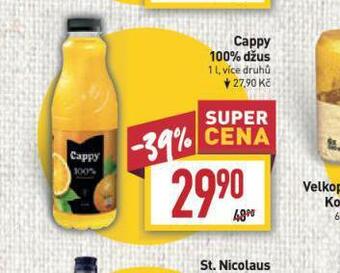 Billa Cappy 100% džus nabídka