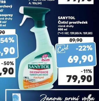 Kaufland Sanytol čistící prostředek nabídka