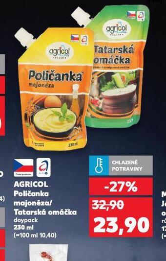 Kaufland Agricol poličanka majonéza nabídka