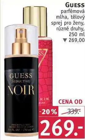 Rossmann Guess parfémová mlha, tělový sprej pro ženy, 250 ml nabídka