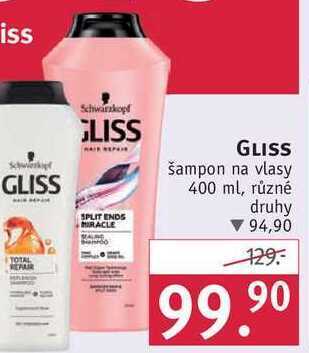 Rossmann Gliss šampon na vlasy, 400 ml nabídka
