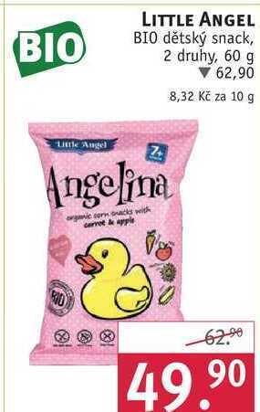 Little angel bio dětský snack, 60 g