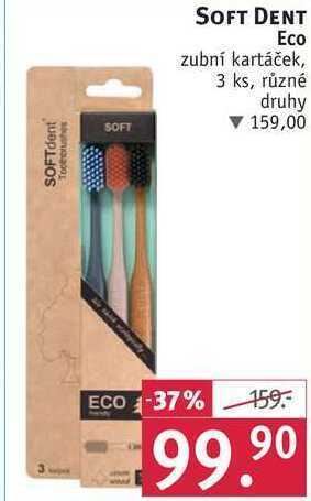 Rossmann Soft dent eco zubní kartáček, 3 ks nabídka