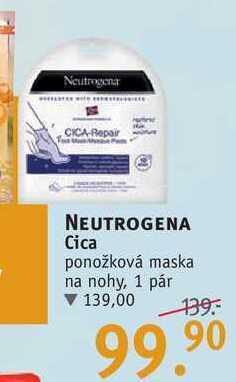 Rossmann Neutrogena cica ponožková maska na nohy, 1 pár nabídka