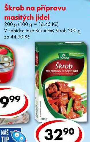 CBA Škrob na přípravu masitých jídel, 200 g nabídka
