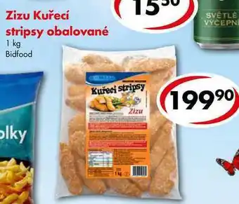 Zizu kuřecí stripsy obalované, 1 kg