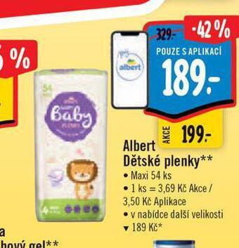 Albert Dětské plenky nabídka