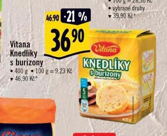 Albert Vitana knedlíky s burizony nabídka
