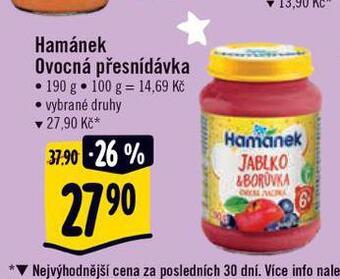 Albert Hamánek ovocná přesnídávka nabídka