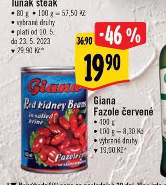 Albert Giana fazole nabídka