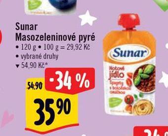 Albert Sunar masozeleninové pyré nabídka