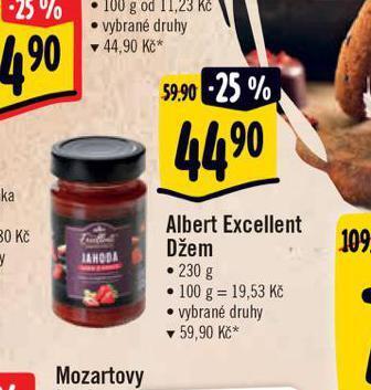 Albert Excellent džem nabídka