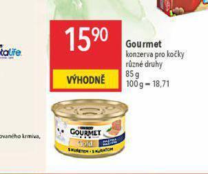 Globus Gourmet konzerva pro kočky nabídka