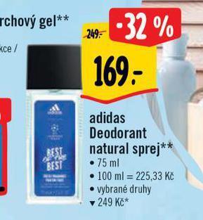 Albert Adidas deodorant nabídka