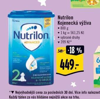 Albert Nutrilon kojenecká výživa nabídka