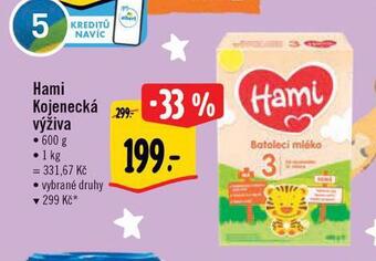 Albert Hami kojenecká výživa nabídka