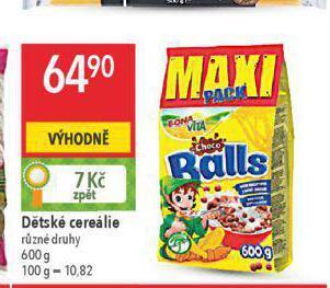 Globus Dětské cereálie nabídka