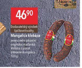 Globus Mangalica klobása nabídka