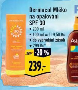 Albert Dermacol mléko na opalování nabídka