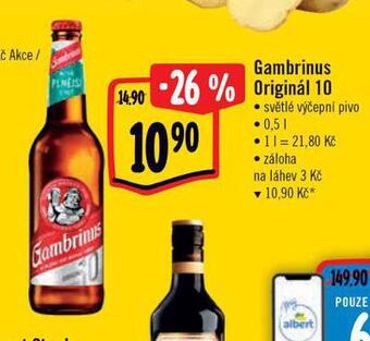 Albert Pivo gambrinus nabídka