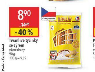 Globus Trvanlivé tyčinky se sýrem nabídka