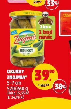 Penny Market Okurky znojmia 5-7 cm nabídka