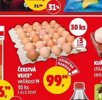 Penny Market Čerstvá vejce m 30 ks nabídka