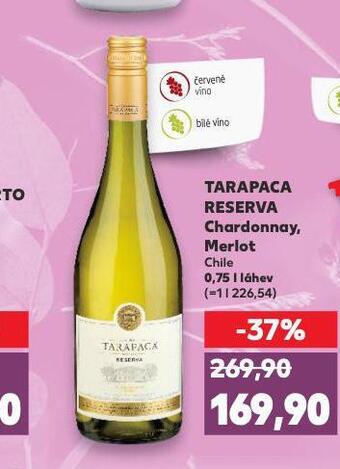 Kaufland Tarapaca reserva chardonnay nabídka