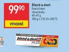 Globus Blend a dent fixační krém na zubní náhradu nabídka