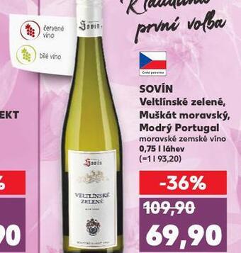 Kaufland Sovín veltínské zelené nabídka